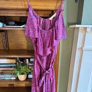Rebecca Taylor, Size 10 patterned purple dress.